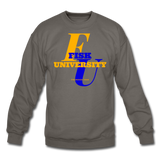 Fisk University Classic HBCU Rep U Crewneck Sweatshirt - asphalt gray