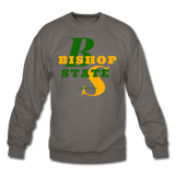 Bishop State Community College Classic HBCU Rep U Crewneck Sweatshirt - asphalt gray