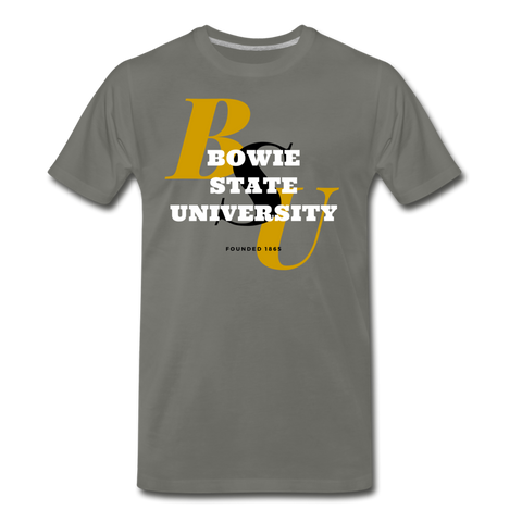 Bowie State University Classic HBCU Rep U T-Shirt - asphalt gray