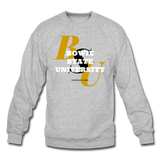 Bowie State University Classic HBCU Rep U Crewneck Sweatshirt - heather gray