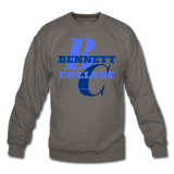Bennett College for Women Classic HBCU Rep U Crewneck Sweatshirt - asphalt gray