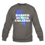 Barber-Scotia College Classic HBCU Rep U Crewneck Sweatshirt - asphalt gray