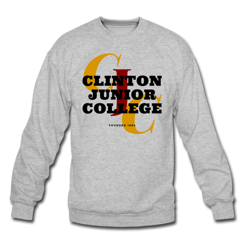 Clinton Junior College Classic HBCU Rep U Crewneck Sweatshirt - heather gray