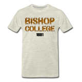 Bishop College Tiger Print Rep U Heritage T-Shirt - heather oatmeal